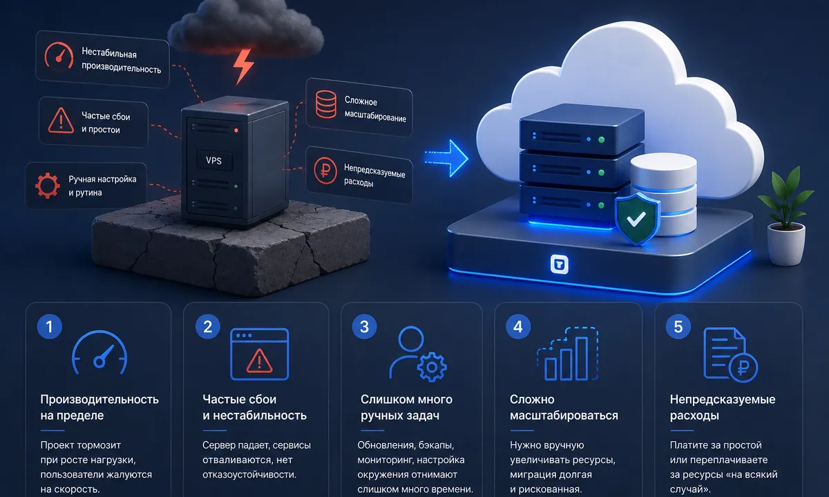 5 признаков, что вашему проекту пора уходить с обычного VPS