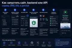 Как запустить сайт, backend или API: сервер, DNS, SSL и деплой